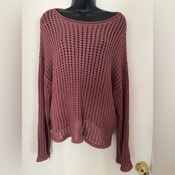 Wishlist Women's Mauve Knit Sweater - Picture 1 of 2